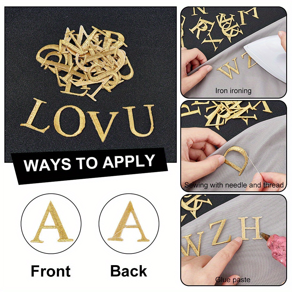 26pcs Embroidery Alphabet Decorations, DIY Craft Accessories